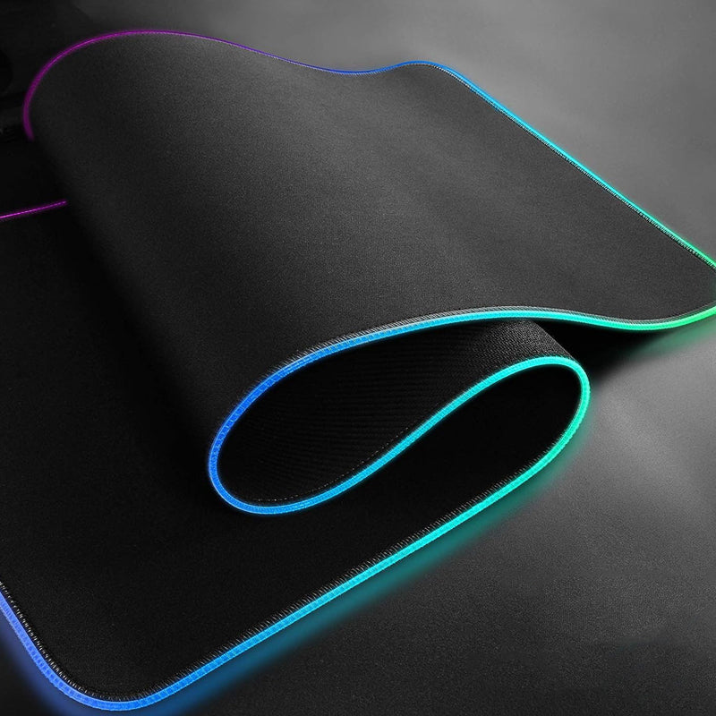 RGB LED Lighting Computer Gaming Mouse Pad with 10 Lighting Modes_11