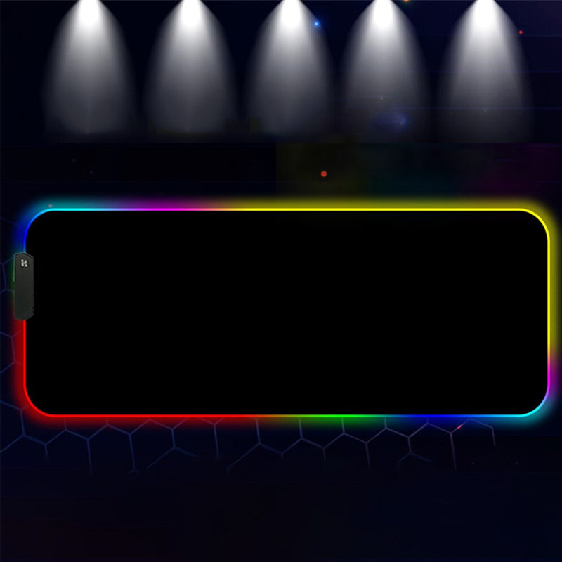 RGB LED Lighting Computer Gaming Mouse Pad with 10 Lighting Modes_12