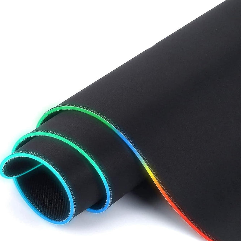 RGB LED Lighting Computer Gaming Mouse Pad with 10 Lighting Modes_9