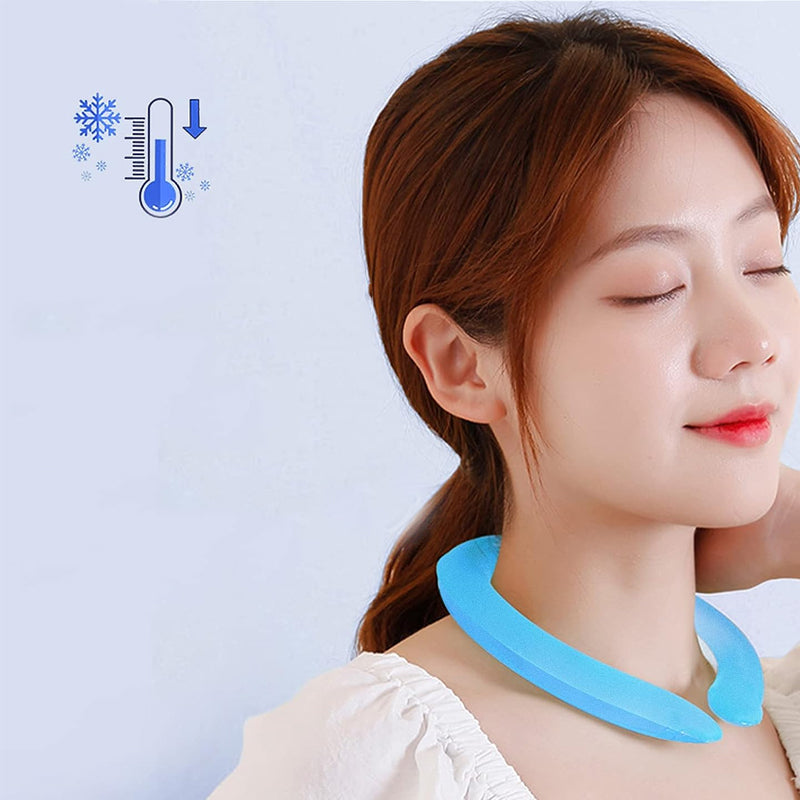Reusable Cooling Neck Wrap Wearable Heat Protection Cooler Tube_12