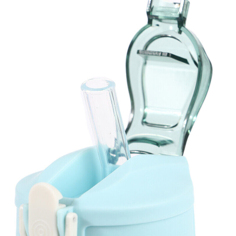 1L Gradient Sports Travel Water Drinking Bottle with Straw and Time Marker_8