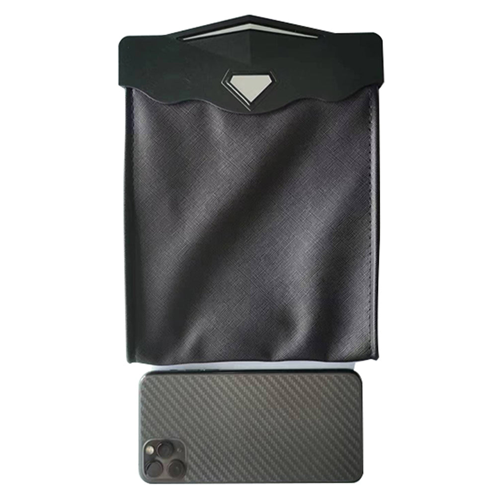 Smart LED Car Trash Can Waterproof PU Leather Car Garbage Bin Battery-Powered_9