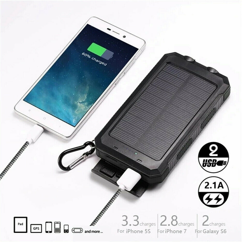 20000mAh Waterproof 2 USB LED Solar Power Bank_6