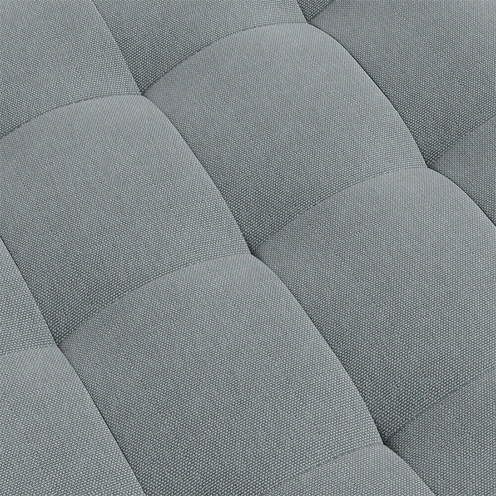 Linen Fabric Foot Rest Stool Ottoman Seat_8