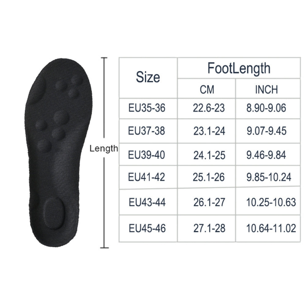 High Elasticity Latex Sport Insoles Soft Shoe Pads Orthotic Insoles_12