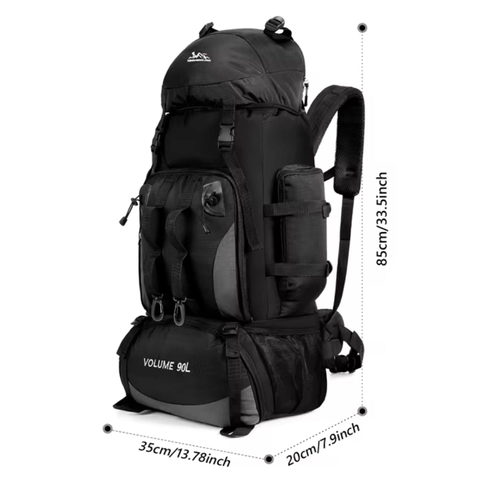 90L Waterproof Hiking Camping Backpack Trekking Travel  Bag_10