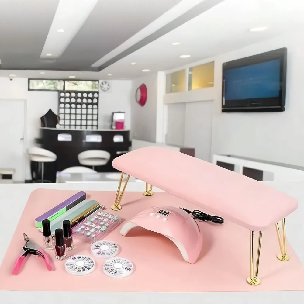 Foldable Nail Art Armrest Cushion Waterproof and Scratch Resistant Hand Rest Pad_1