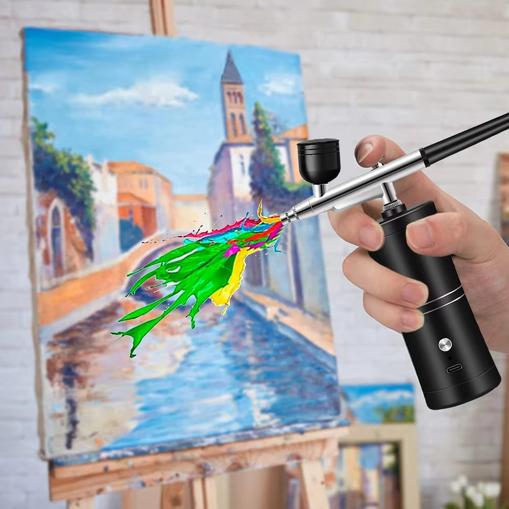 Airbrush Nail Art Paint Spray with Compressor Air Brush Gun Mist Sprayer