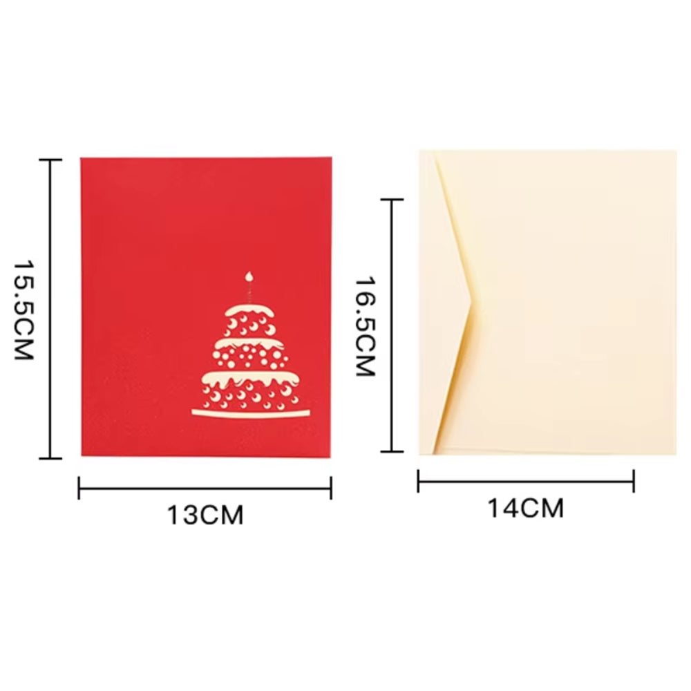 3D Light Music Birthday Card Creative Greeting Card