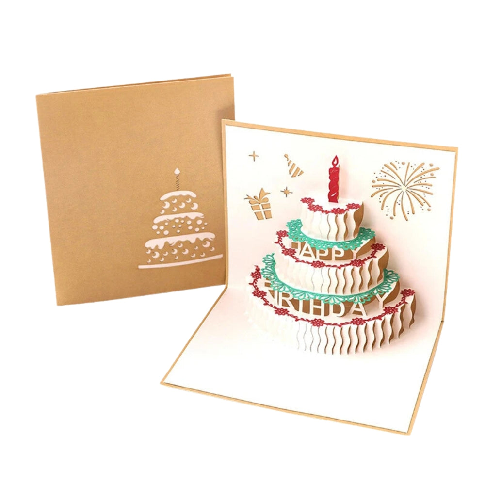 3D Light Music Birthday Card Creative Greeting Card