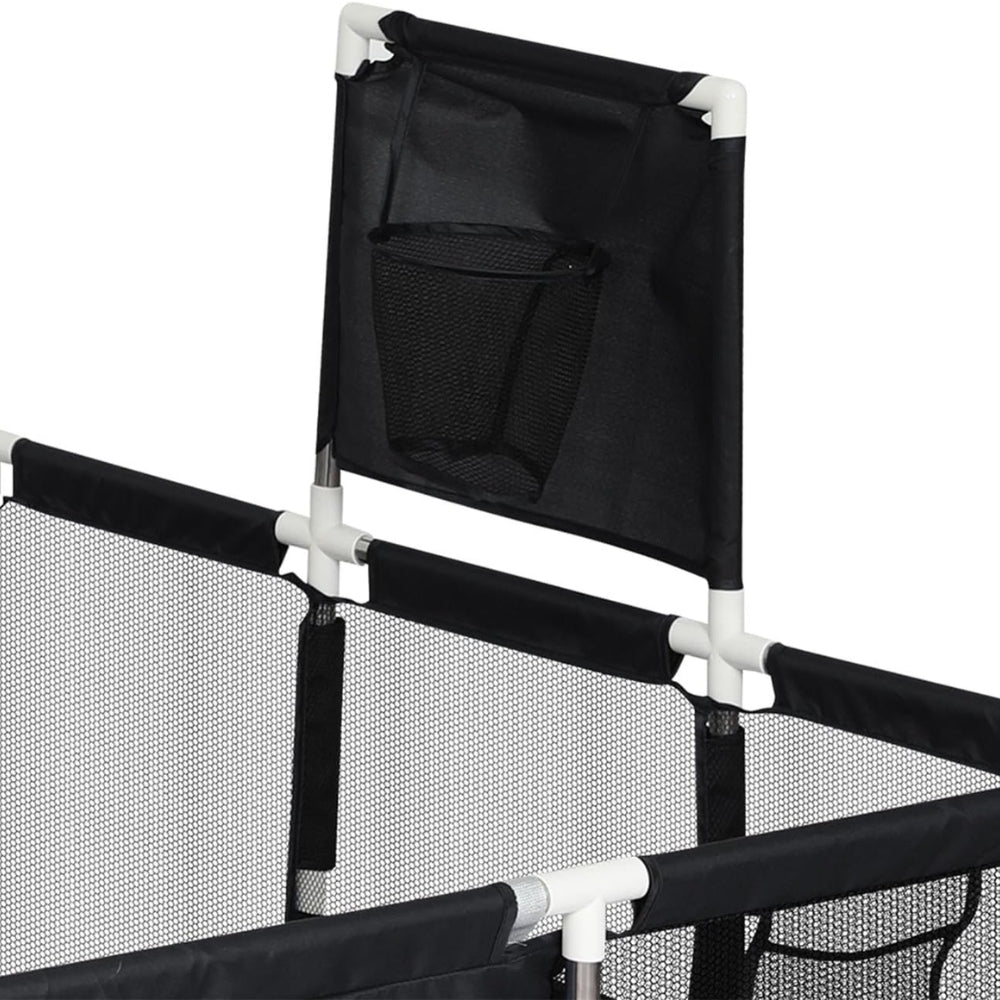 Large Baby Playpen with 100 Balls and Basketball Hoop for Kids Indoor/Outdoor