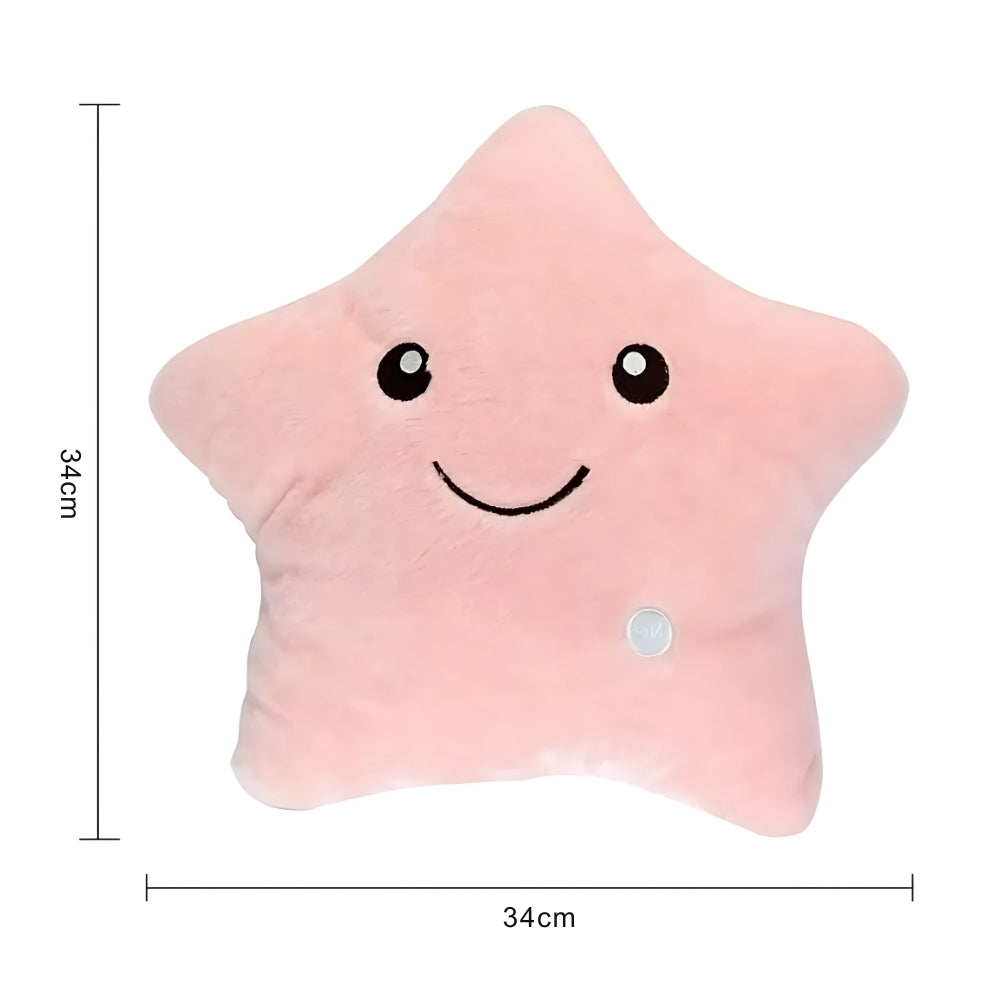 Colorful Luminous Star Pillow Plush Toy Decorative Cushion