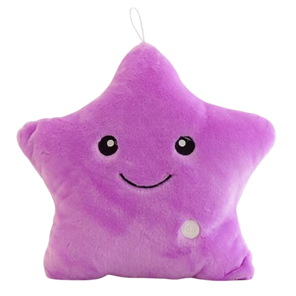 Colorful Luminous Star Pillow Plush Toy Decorative Cushion