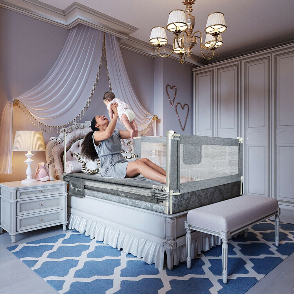 Toddler Bed Rail Safety Guard Adjustable Height Baby Protection