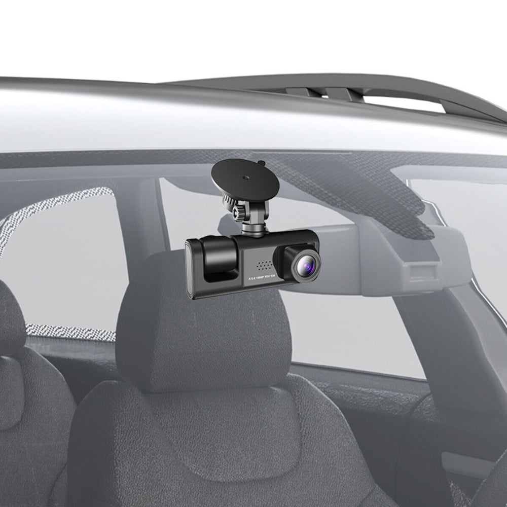 1080P Dual Lens Car Dash Cam Front and Rear Recorder with G-Sensor