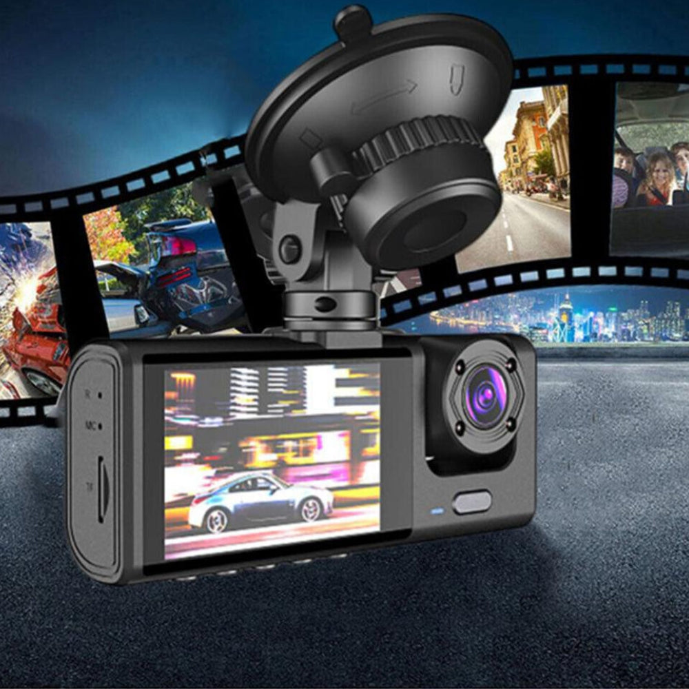 1080P Dual Lens Car Dash Cam Front and Rear Recorder with G-Sensor