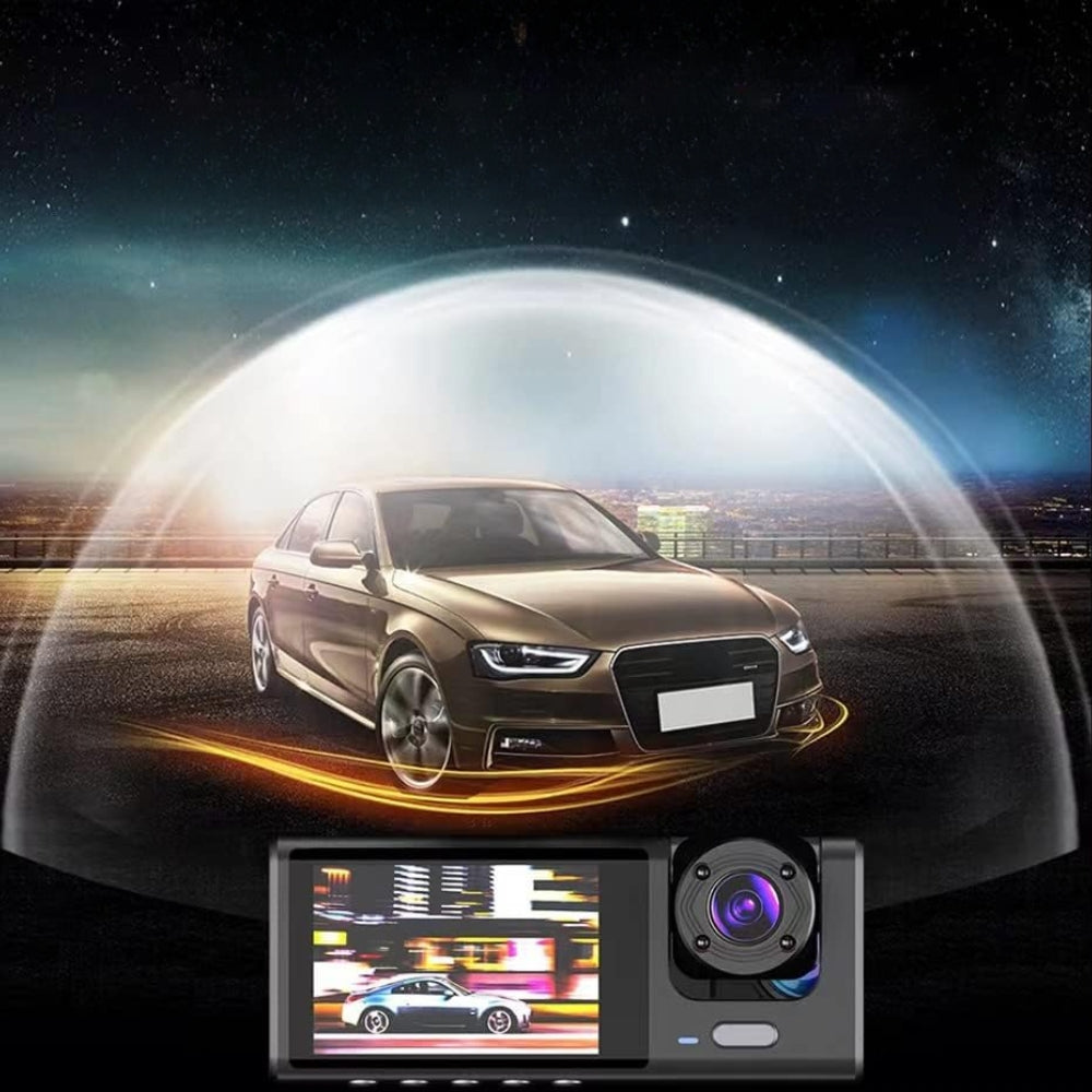 1080P Dual Lens Car Dash Cam Front and Rear Recorder with G-Sensor