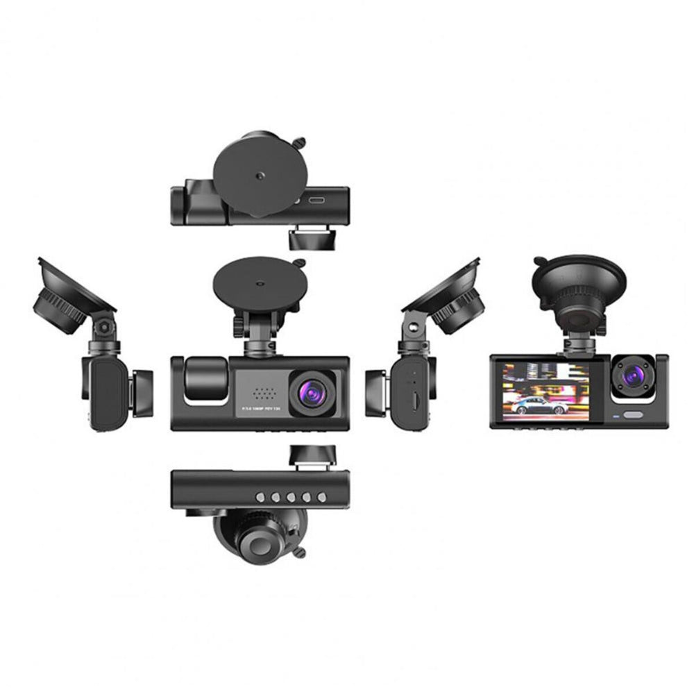 1080P Dual Lens Car Dash Cam Front and Rear Recorder with G-Sensor