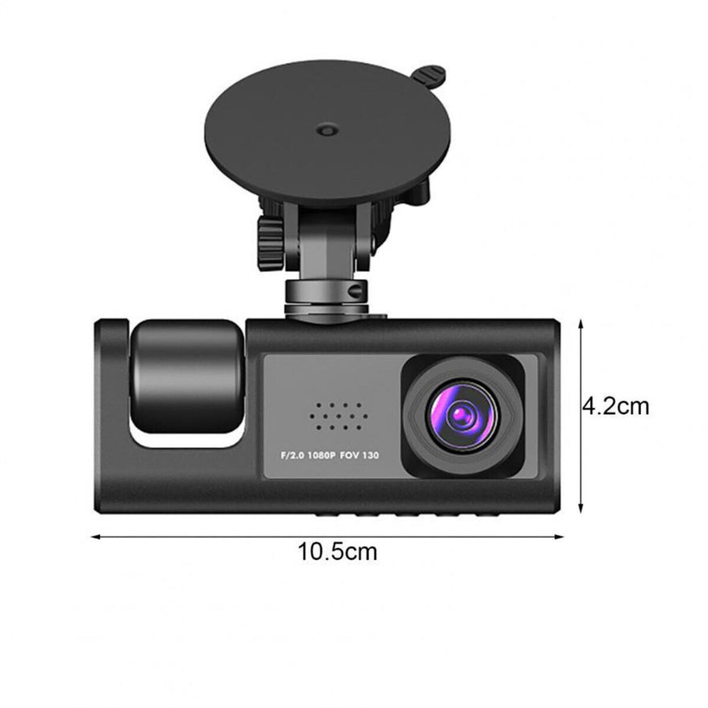 1080P Dual Lens Car Dash Cam Front and Rear Recorder with G-Sensor