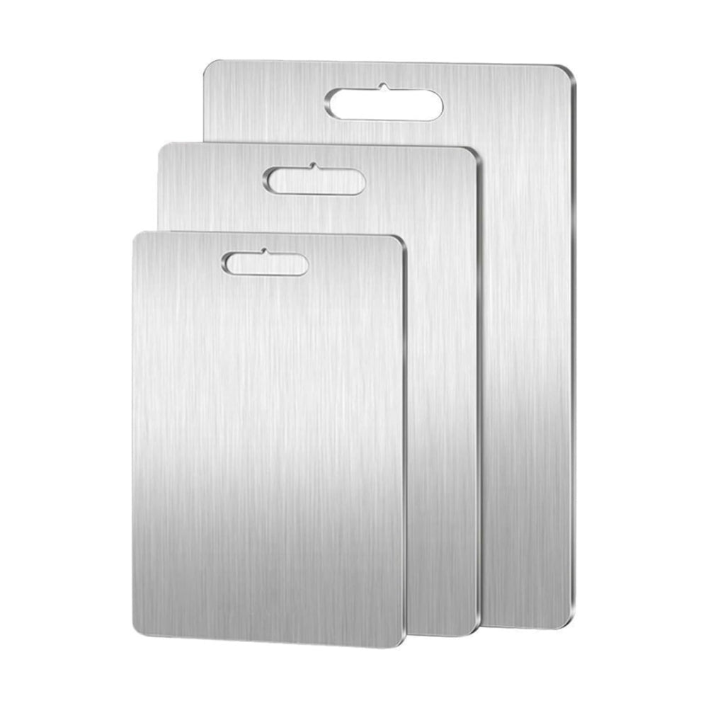 Double Sided Titanium Cutting Board for Kitchen and Camping