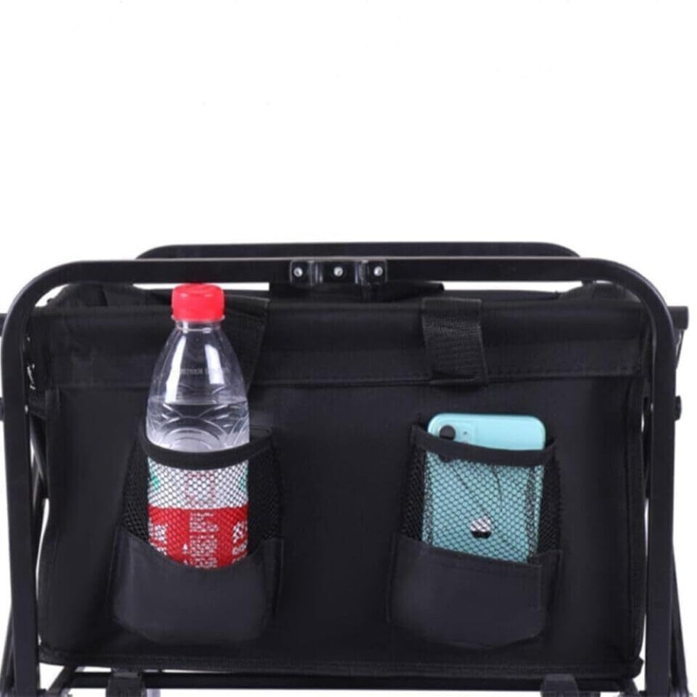 Heavy-Duty Foldable Garden Trolley Cart with 5 Inch Rubber Wheels