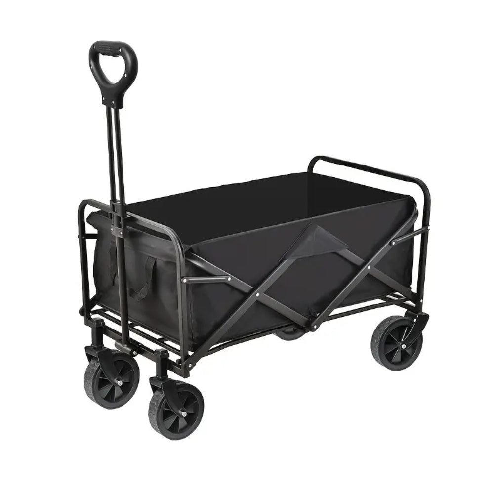 Heavy-Duty Foldable Garden Trolley Cart with 5 Inch Rubber Wheels