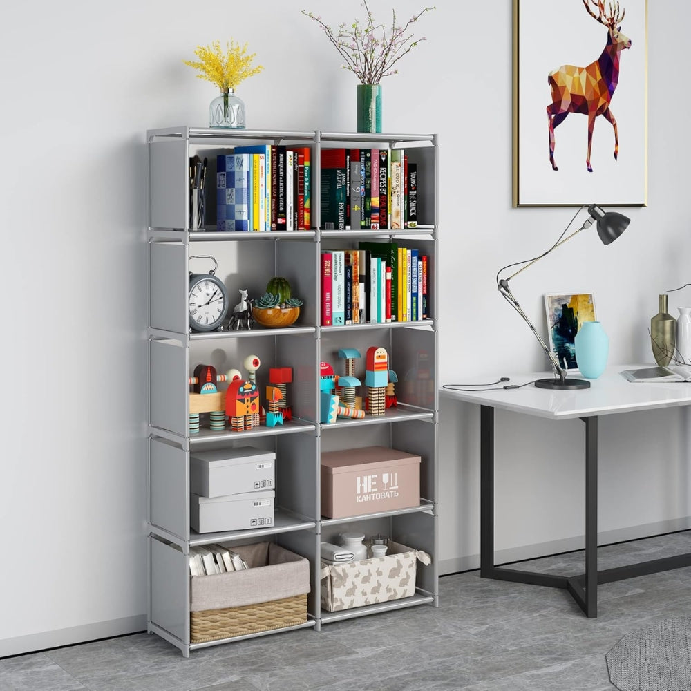Modern Style 10 Cube Storage Shelf Bookcase Organizer