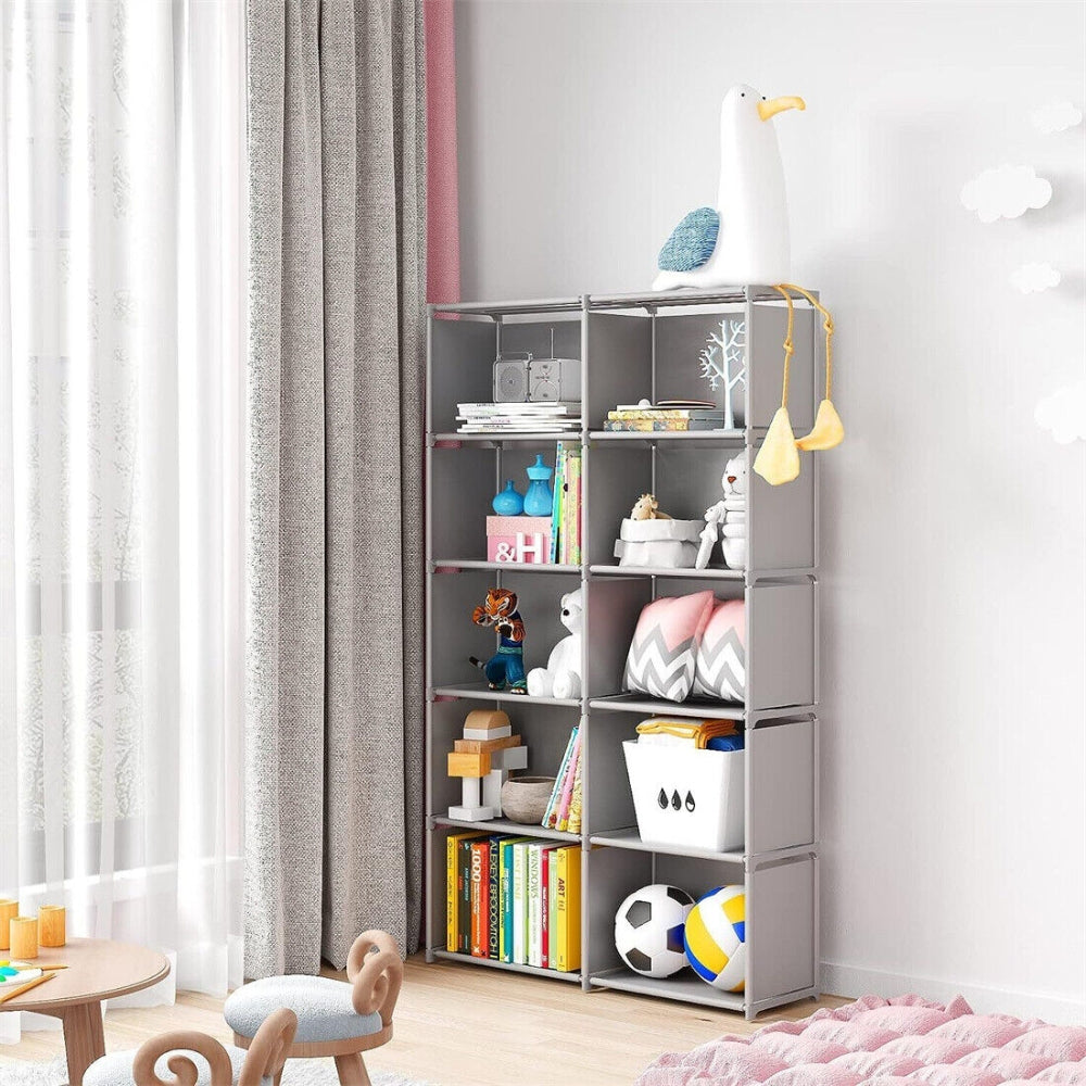 Modern Style 10 Cube Storage Shelf Bookcase Organizer