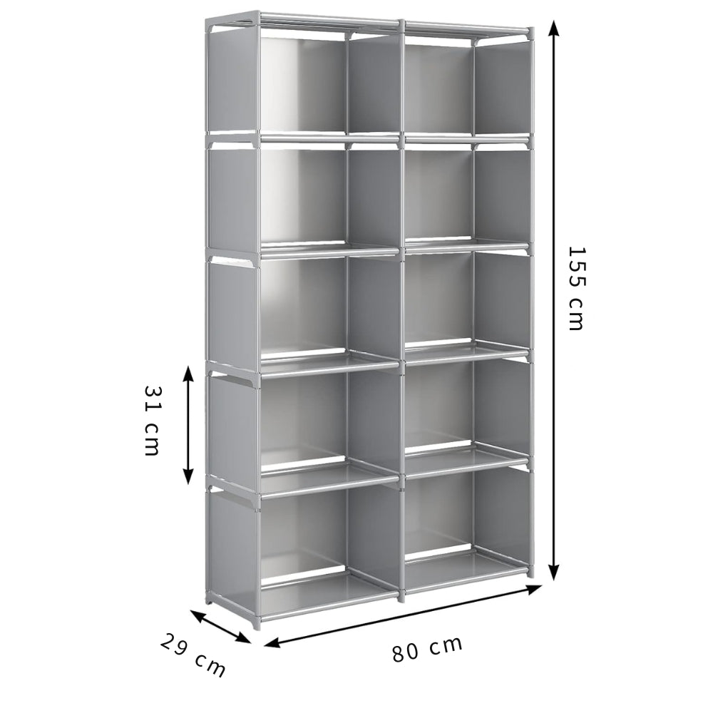 Modern Style 10 Cube Storage Shelf Bookcase Organizer
