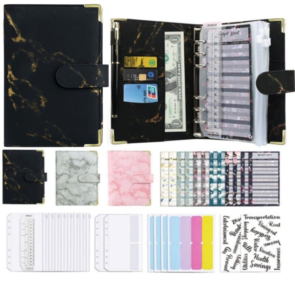 A6 Budget Binder Cash Organizer Wallet Planner with Envelopes