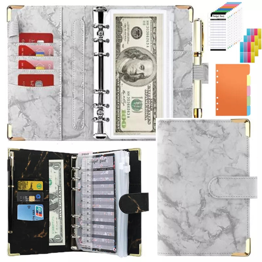 A6 Budget Binder Cash Organizer Wallet Planner with Envelopes