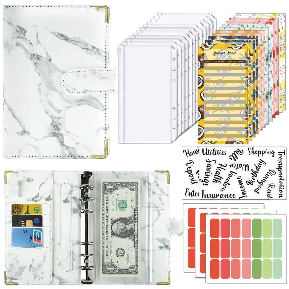 A6 Budget Binder Cash Organizer Wallet Planner with Envelopes
