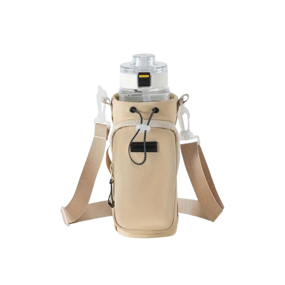 Portable Water Bottle Bag with Adjustable Shoulder Strap