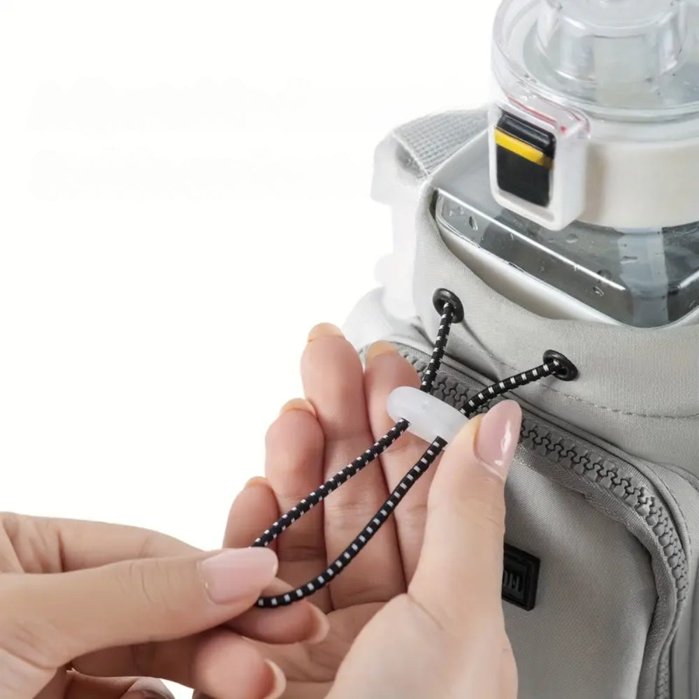 Portable Water Bottle Bag with Adjustable Shoulder Strap