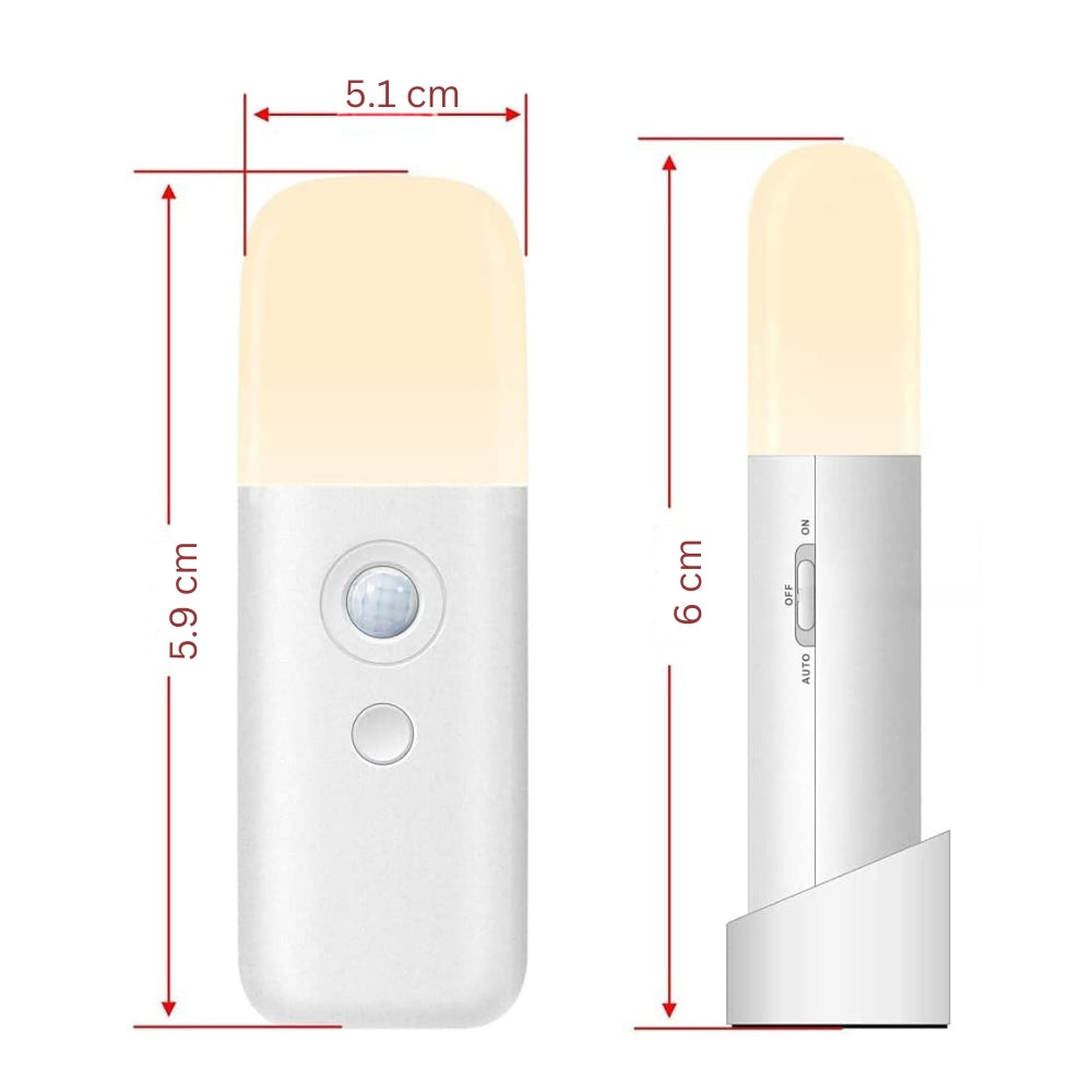 LED Motion Sensor Night Light USB Rechargeable and Dimmable