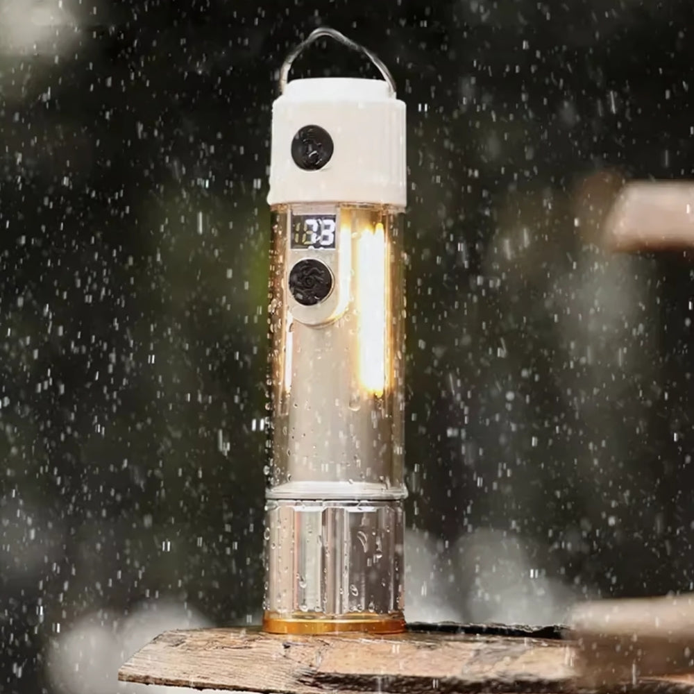 Rechargeable LED Portable Super Bright Flashlight Work Light Waterproof Camping Light