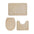Water Absorbing Non Slip 3 Piece Bathroom Mat Set