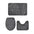 Water Absorbing Non Slip 3 Piece Bathroom Mat Set