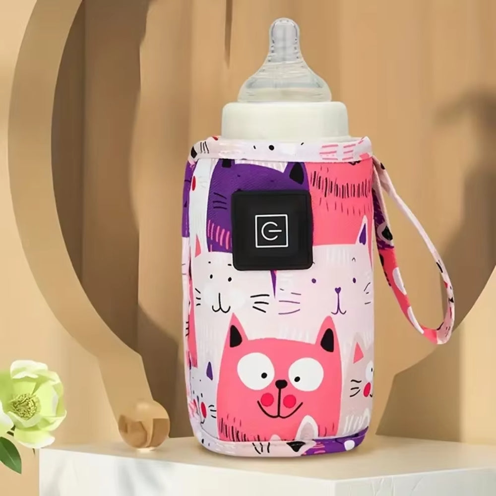 Travel USB Milk Water Bottle Warmer with Insulated Bag