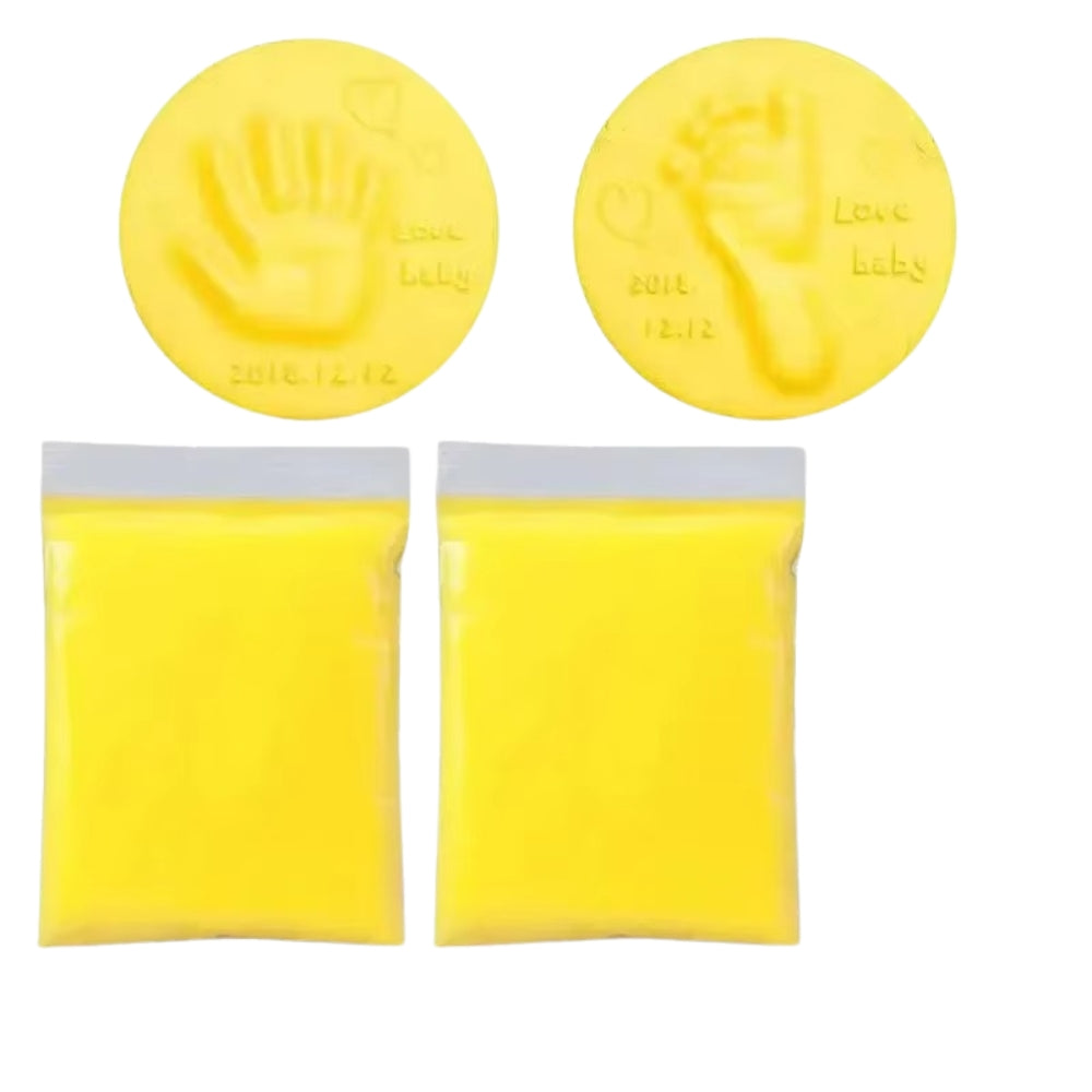 DIY Baby Hand and Footprint Clay Imprint