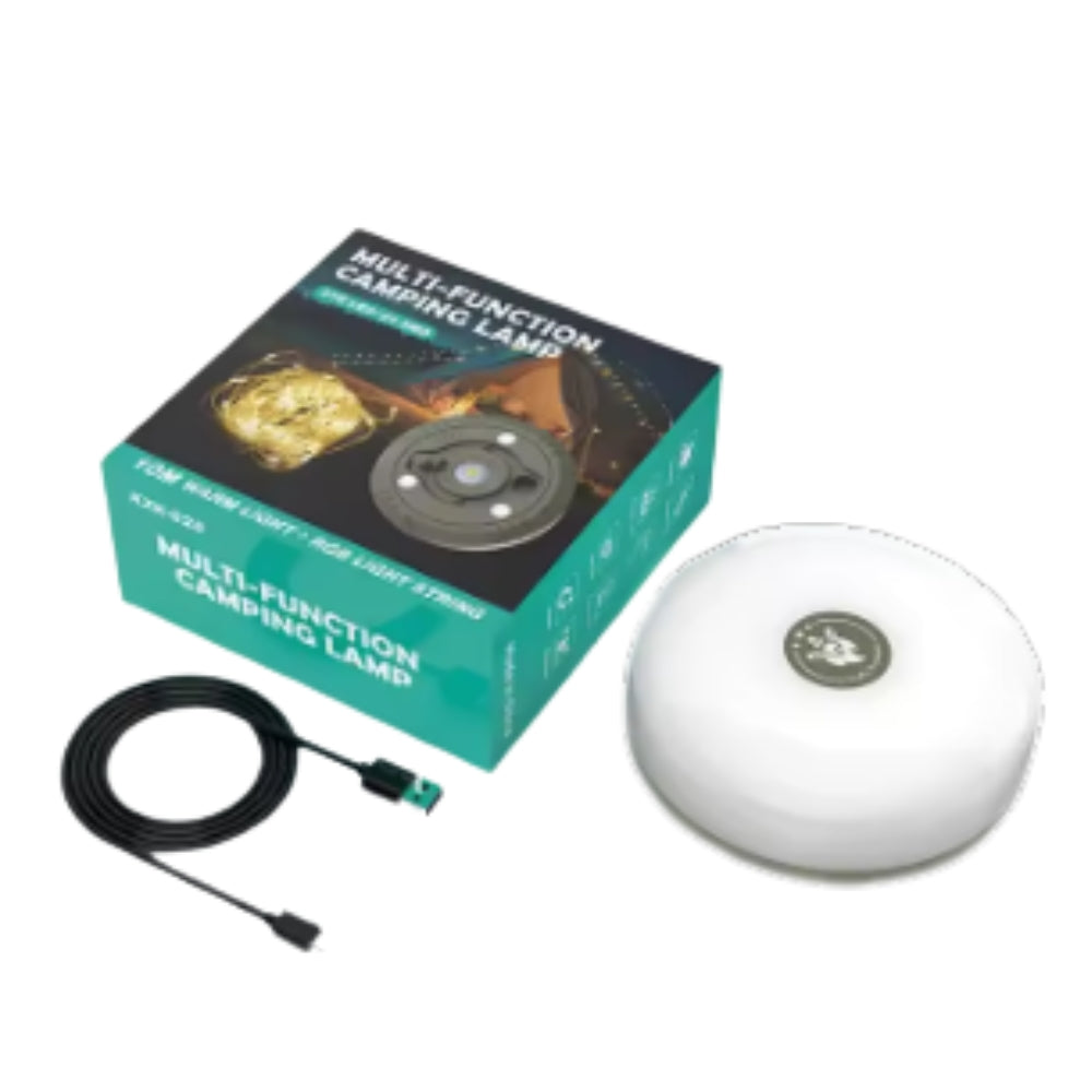 10M Waterproof LED Camping Lamp Strip 4-in-1 Atmosphere Light for Tent Garden