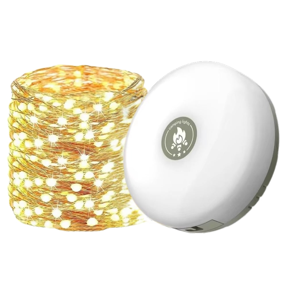 10M Waterproof LED Camping Lamp Strip 4-in-1 Atmosphere Light for Tent Garden