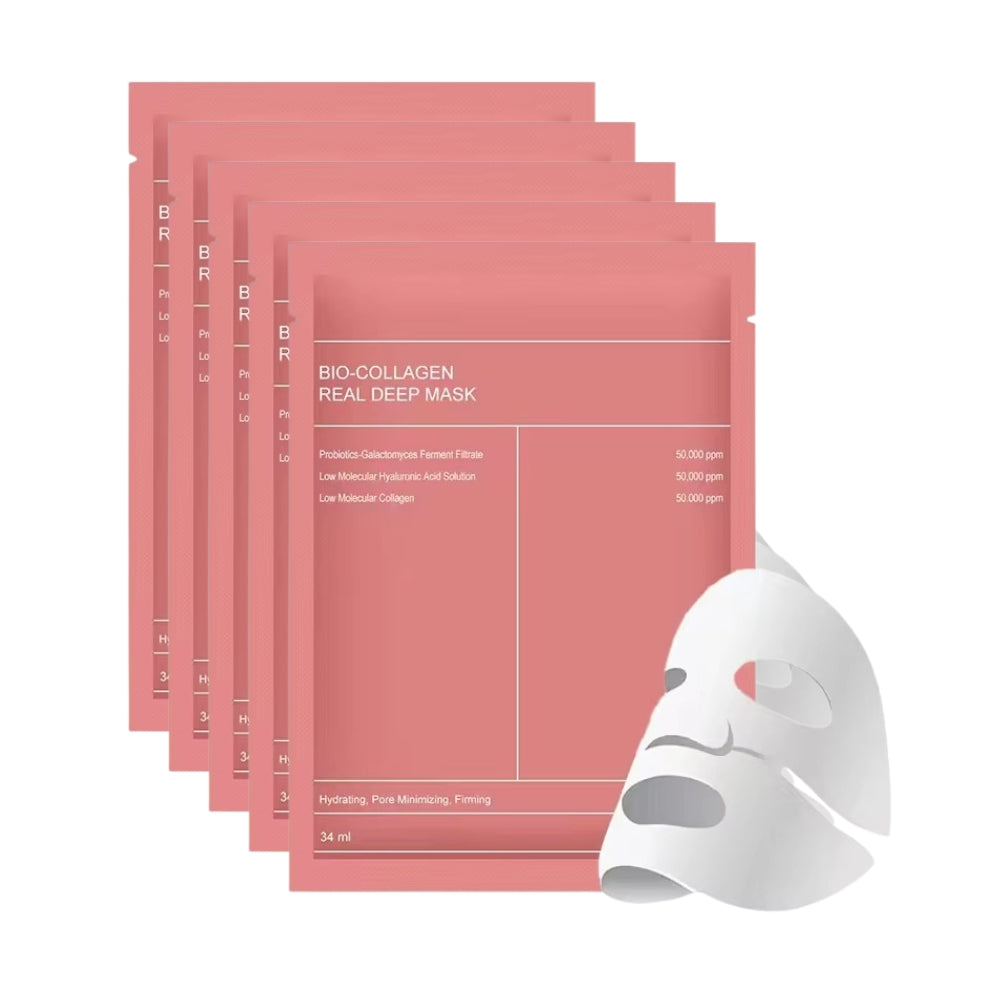 Bio Collagen Face Mask Shrink Deep Hydrating Overnight Mask Face Skin Care