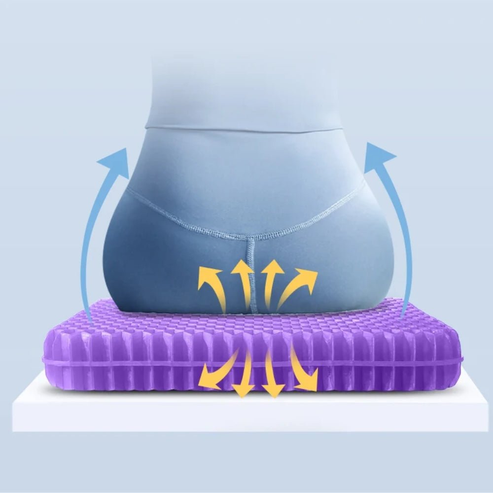 Breathable Honeycomb Design Gel Seat Cushion
